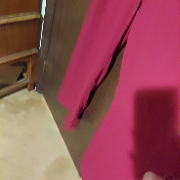 Gibson Latimer Long Sleeve Red Burgundy Wide Leg One Piece jumpsuit Size M - Picture 5 of 10